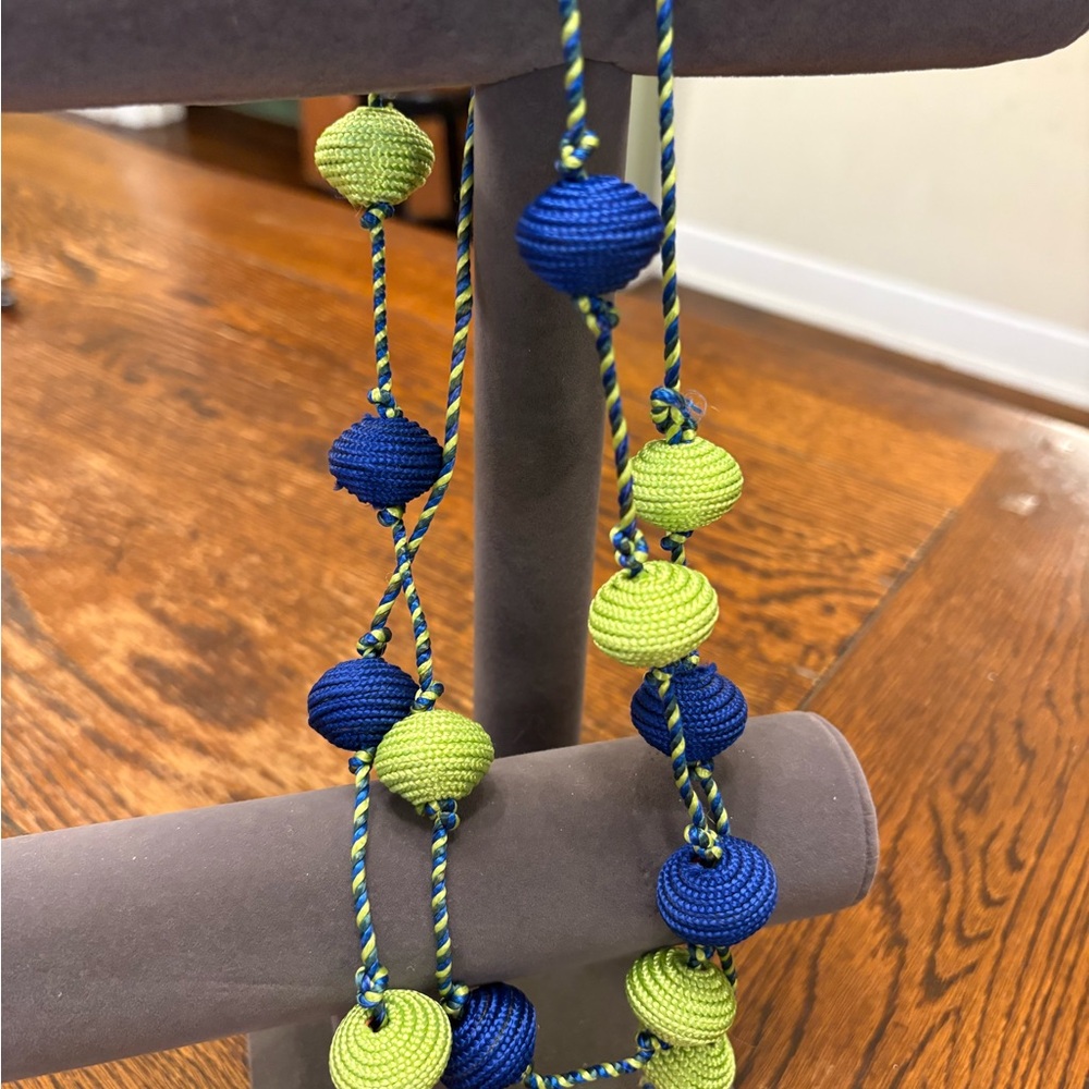 Hand Stitched Moroccan Beaded Single Strand Necklace